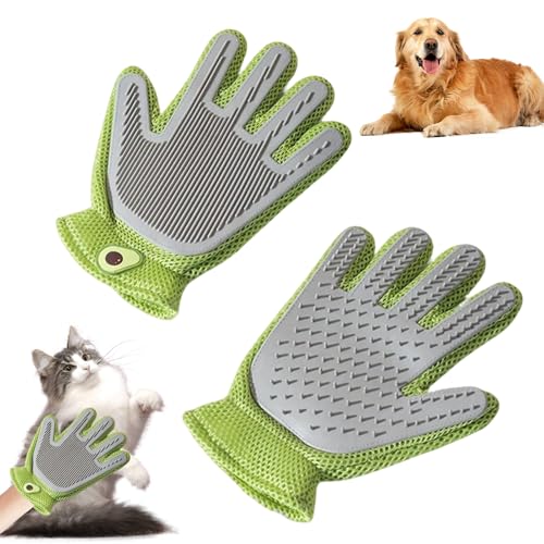ACAREY Katzen Handschuhe Fellpflege Handschuh Katzenhaare Katzenbürste Handschuh Tierhaarentferner Handschuh Pet Katzenhandschuh Handschuh Tierhaarentfernung Fellhandschuhe Katze (B) von ACAREY