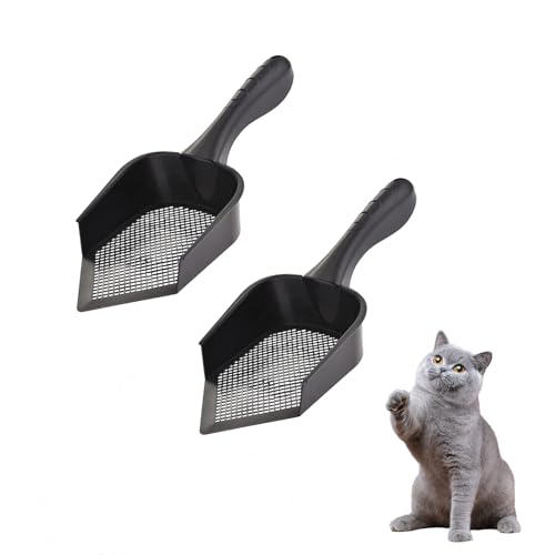 ACAREY Katzenklo Schaufel, Schaufel Katzenklo Schaufel Katzen Toilette Haustier streuschaufel Reinigungswerkzeug Katzen KotschaufelSand Leckage Abstand (2PCS) von ACAREY