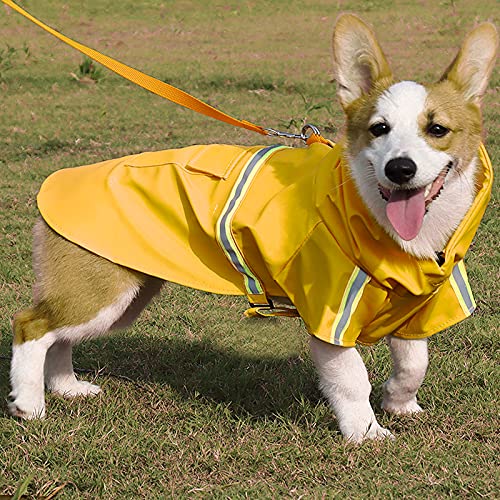 Regenmantel für Haustiere, Poncho für Hunde, reflektierend, Stil Umhang für Hunde, wasserdicht, für Hunde, winddicht und wasserdicht (S) von ACAREY