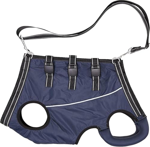 ACDOK Hundegeschirr, Ganzkörperunterstützung und Genesungsschlinge, verstellbare Gurte mit Griff für alte Gelenkverletzungen, Arthritis, behinderte Hunde, robust und langlebig, Marineblau, Größe XS ACDOK Hundegeschirr, Ganzkörperunterstützung und Genesungsschlinge, verstellbare Gurte mit Griff für alte Gelenkverletzungen, Arthritis, behinderte Hunde, robust und langlebig, Marineblau, Größe XS von ACDOK
