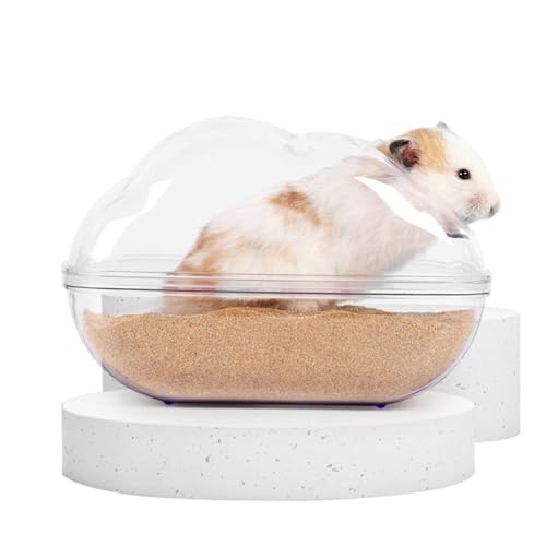 ACEDIVA Hamster Sandbad Clear Critters' Dusche WC Kühlbett Sandbehälter Badewanne Hamster Zubehör für Mäuse Igel Eichhörnchen Hamster Meerschweinchen und andere Kleintiere von ACEDIVA