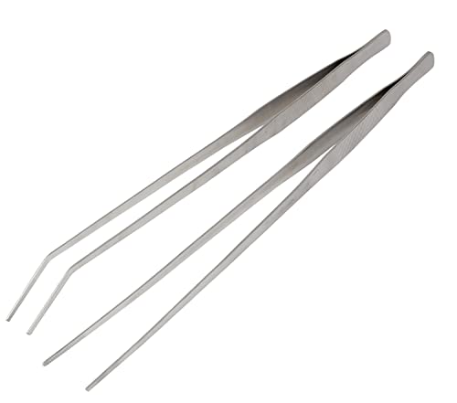 Aquarium Pinzette Lange, 2 Stücke 48 cm Edelstahl Gerade Pinzette Und Gebogene Spitze Pinzette für Wasserpflanze Zange Pflanzenpinzette Gartenarbeiten Aquarium Pinzette Lange, 2 Stücke 48 cm Edelstahl Gerade Pinzette Und Gebogene Spitze Pinzette für Wasserpflanze Zange Pflanzenpinzette Gartenarbeiten von ACEONE