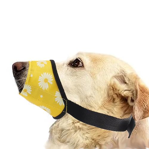 Maulkorb für Hunde, weicher Nylon-Druck, für kleine, mittelgroße und große Hunde, atmungsaktiv, verstellbare Schlaufe, um Beißen, Bellen und Kauen zu verhindern, ideal für Tierarztbesuch und Training Maulkorb für Hunde, weicher Nylon-Druck, für kleine, mittelgroße und große Hunde, atmungsaktiv, verstellbare Schlaufe, um Beißen, Bellen und Kauen zu verhindern, ideal für Tierarztbesuch und Training von ACFELT