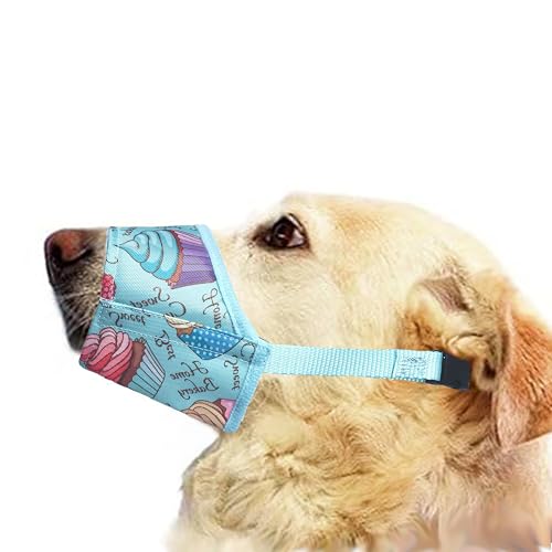 Maulkorb für Hunde, weicher Nylon-Druck, für kleine, mittelgroße und große Hunde, atmungsaktiv, verstellbare Schlaufe, um Beißen, Bellen und Kauen zu verhindern, ideal für Tierarztbesuch und Training Maulkorb für Hunde, weicher Nylon-Druck, für kleine, mittelgroße und große Hunde, atmungsaktiv, verstellbare Schlaufe, um Beißen, Bellen und Kauen zu verhindern, ideal für Tierarztbesuch und Training von ACFELT
