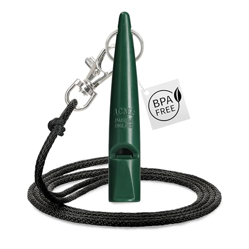 ACME Hundepfeife No. 210,5 + GRATIS Pfeifenband - Das Original aus England - laut und weitreichend (Forest Green) von ACME Whistles