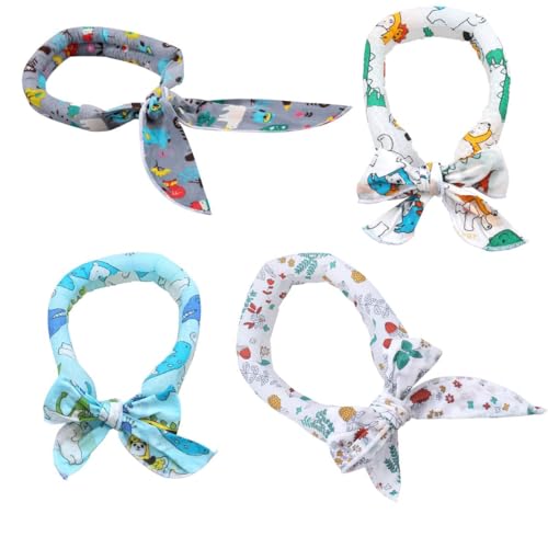 ACMEDE 4 PCS Kühlhalsband für Hunde,Hundehalsband Kühlend Halstuch Hund, Kühlende Bandana Hund Kühltuch, Kühlung Kragen Hund, Kühlendes Halstuch Hund Kopftücher Kühlend für Bulldogge, Welpen, Katzen von ACMEDE