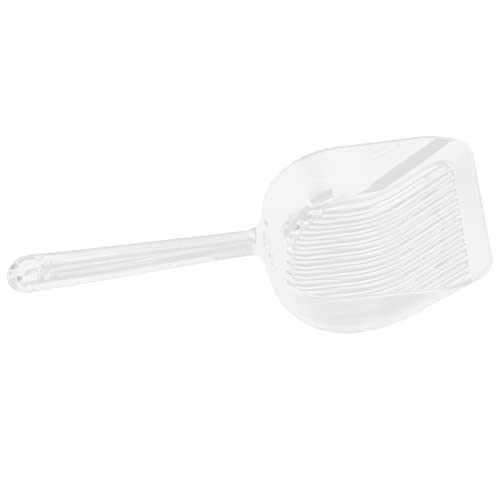 ACOGEDO Katzenstreu -Schaufel, 5mm Abstandsfilterdesign Katzenkotschaufel mit Ergonomischem Griff Kitty Wurf Scoop Müllschugel für Katzenstreubox, 10.2x4.6x1.4in (Transparenter Kristallstil) von ACOGEDO