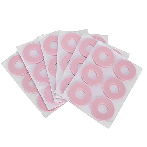 ACOGEDO Maispolster Abrasionssicherer Latexschaum Kissen mit Elastischen Atmungsaktiven Fußschutz für Komfort und Schmerzlinderung - Weiche, Runde Fußmaisflecken (Kreis Pink l) von ACOGEDO