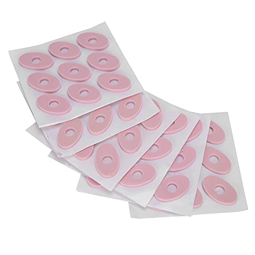 ACOGEDO Maispolster Abrasionssicherer Latexschaum Kissen mit Elastischen Atmungsaktiven Fußschutz für Komfort und Schmerzlinderung - Weiche, Runde Fußmaisflecken (oval rosa) von ACOGEDO
