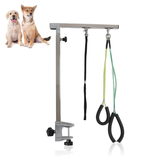 Hundepflegetisch, 35 Zoll, Faltbarer Hundepflegearm, Hundepflegegeschirr, Pflegetisch für Hunde zu Hause, Pflegeschlaufe, Schlinge und kein Sitz, Haunch-Halter für Kleine und von ACOGEDO