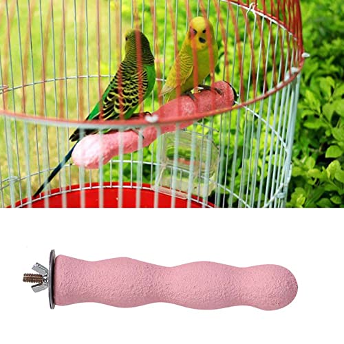 Papageienspielzeugklaue und Schnabel Schleifstab Cage Accessoire - Kleiner Vogelholzständer für Peeling Station, Bewegung und Kognitive Entwicklung (#1) von ACOGEDO