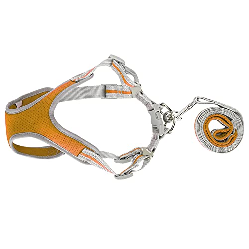 Reflektierende Hundeweste, Haustier-Outdoor-Geschirr, Katzengeschirr und Leine, Hundegeschirr, Mittelgroßer Hund, Weiche Hundeweste, Geschirr für Kleine, Mittelgroße und Große von ACOGEDO