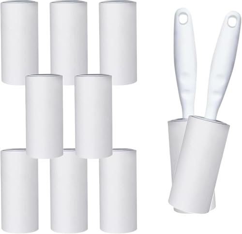 Fusselrolle 10 Rollen mit 2 Abroller, 600 Blatt Extra Klebrig Fusselrolle, Klebrige Fusselrolle Kleidung, Extra Klebrig Lint Roller, Fusselrolle Tierhaare, für Kleidung, Haare, Katzenhaare, Hundehaare Fusselrolle 10 Rollen mit 2 Abroller, 600 Blatt Extra Klebrig Fusselrolle, Klebrige Fusselrolle Kleidung, Extra Klebrig Lint Roller, Fusselrolle Tierhaare, für Kleidung, Haare, Katzenhaare, Hundehaare von ACONDE