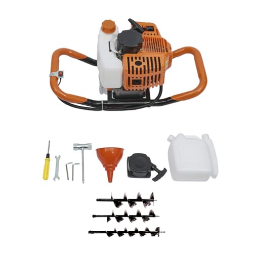 ACROSSPART 52CC 2-Takt Benzin-Erdlochbohrer Handheld Zaunpfosten Gartenbohrer Erdlochbohrer Pfahlbohrer Erdbohrgerät ACROSSPART 52CC 2-Takt Benzin-Erdlochbohrer Handheld Zaunpfosten Gartenbohrer Erdlochbohrer Pfahlbohrer Erdbohrgerät von ACROSSPART