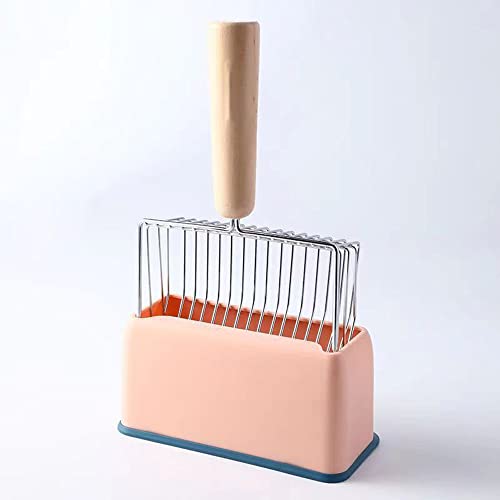 ACSUZ Edelstahl Katzenstreu Schaufel Set 17cm Metall Holz Griff Lagerung Basis Metall Pooper Scoopers Haustier Reinigungswerkzeug,Rosa ACSUZ Edelstahl Katzenstreu Schaufel Set 17cm Metall Holz Griff Lagerung Basis Metall Pooper Scoopers Haustier Reinigungswerkzeug,Rosa von ACSUZ