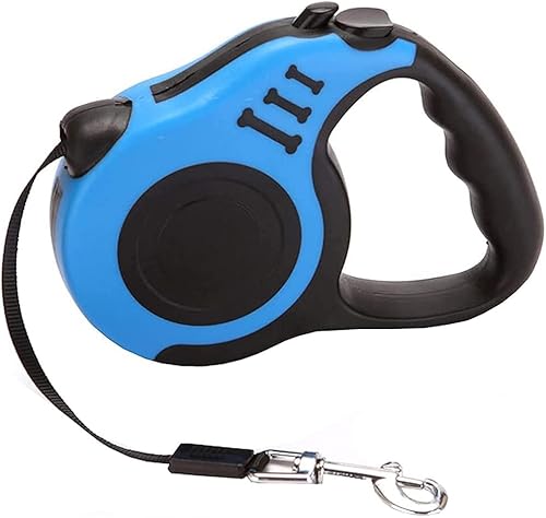 Einziehbare Hundeleine, Kleiner Hund, Rollleinen Anti-Rutsch Griff mit Brems, 3Meter Blau Einziehbare Hundeleine, Kleiner Hund, Rollleinen Anti-Rutsch Griff mit Brems, 3Meter Blau von ACTIUSIS