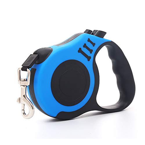 Einziehbare Hundeleine,Kleiner Hund Rollleinen Anti-Rutsch Griff mit Brems, 5Meter Blau Einziehbare Hundeleine,Kleiner Hund Rollleinen Anti-Rutsch Griff mit Brems, 5Meter Blau von ACTIUSIS