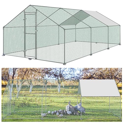 ACXIN Hühnerstall 3 x 6 x 2m Freilaufgehege Hühnerstall Tür mit Schloss Hühnerhaus Verzinkter Stahlrahmen Beschichtetes PE-Schattendach für Hühnerkäfig Geflügelstall Vogelkäfig Kleintiere ACXIN Hühnerstall 3 x 6 x 2m Freilaufgehege Hühnerstall Tür mit Schloss Hühnerhaus Verzinkter Stahlrahmen Beschichtetes PE-Schattendach für Hühnerkäfig Geflügelstall Vogelkäfig Kleintiere von ACXIN