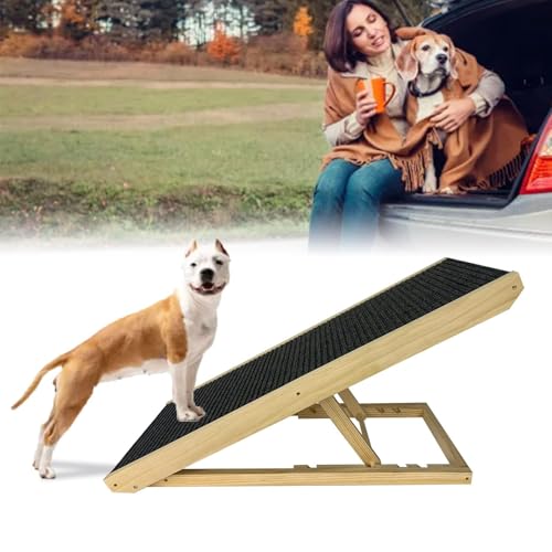 ACXIN Hunderampe 100cm Hundetreppe Höhenverstellbar Rampe Hund Auto Klappbar mit Anti-rutsch Einsatz Hundetreppe für Auto, Bett, Sofa, Kleine Hunde und Große Hunde ACXIN Hunderampe 100cm Hundetreppe Höhenverstellbar Rampe Hund Auto Klappbar mit Anti-rutsch Einsatz Hundetreppe für Auto, Bett, Sofa, Kleine Hunde und Große Hunde von ACXIN