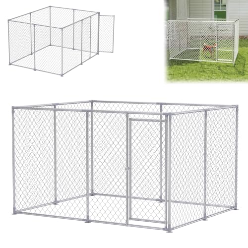 ACXIN Hundezwinger Outdoor mit Abschließbare Tür 250x200x150cm Hundekäfig UV- und Wasserdicht Hundehaus Verzinkten Rohren Tierlaufstall Hundezaun für Hunde von ACXIN