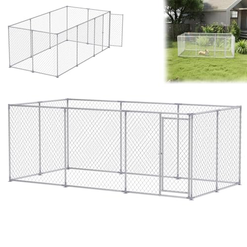 ACXIN Hundezwinger Outdoor mit Abschließbare Tür 400x200x150cm Hundekäfig UV- und Wasserdicht Hundehaus Verzinkten Rohren Tierlaufstall Hundezaun für Hunde ACXIN Hundezwinger Outdoor mit Abschließbare Tür 400x200x150cm Hundekäfig UV- und Wasserdicht Hundehaus Verzinkten Rohren Tierlaufstall Hundezaun für Hunde von ACXIN