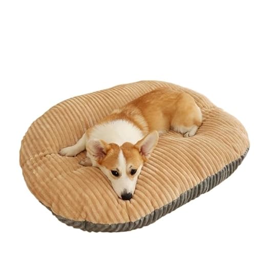 AD-BCrbgen Hundebett, gepolstertes Kissen for kleine und große Hunde, Schlafbetten, Haustierhäuser for Katzen, superweiche, langlebige Matratze, herausnehmbare Matte(XL) von AD-BCrbgen