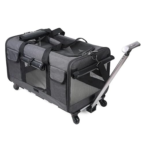 Haustier-Buggy for kleine Miniaturhunde und -katzen. Faltbarer Reisewagen mit Rädern. Leicht zu manövrieren und zu verstauen. Geeignet for verschiedene kleine Haustiere. Ideal for Spazierengehen und R Haustier-Buggy for kleine Miniaturhunde und -katzen. Faltbarer Reisewagen mit Rädern. Leicht zu manövrieren und zu verstauen. Geeignet for verschiedene kleine Haustiere. Ideal for Spazierengehen und R von AD-BCrbgen