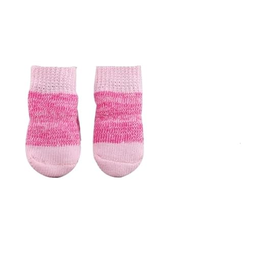 Hundesocken Weihnachten Hundesocken Anti-Kratzer Anti-Schmutz Anti-Rutsch-Fußabdeckung Hund Bixiong Hundeschuhe Katzenschuhe und Socken (Color : 08, Size : L) von AD-BCrbgen