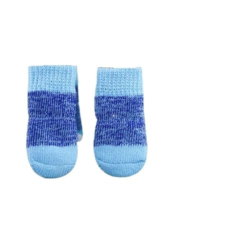 Hundesocken Weihnachten Hundesocken Anti-Kratzer Anti-Schmutz Anti-Rutsch-Fußabdeckung Hund Bixiong Hundeschuhe Katzenschuhe und Socken (Color : 10, Size : M) von AD-BCrbgen