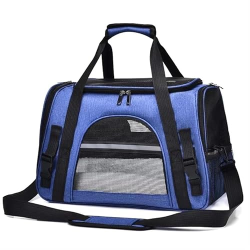 Katzentragetasche, Haustier-Hundetrage, Haustier-Reisetrage, Katzen-Reisetrage, leicht, atmungsaktiv, for mittelgroße Katzen, kleine Katzen, Hunde, Katzen-Hunde-Rucksack, Haustier-Tragetasche(Dark blu Katzentragetasche, Haustier-Hundetrage, Haustier-Reisetrage, Katzen-Reisetrage, leicht, atmungsaktiv, for mittelgroße Katzen, kleine Katzen, Hunde, Katzen-Hunde-Rucksack, Haustier-Tragetasche(Dark blu von AD-BCrbgen