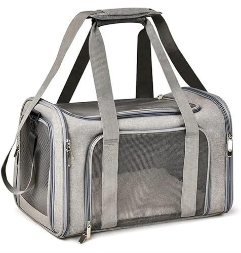 Katzentragetasche, Haustier-Hundetrage, Haustier-Reisetrage, Katzen-Reisetrage, leicht, atmungsaktiv, for mittelgroße Katzen, kleine Katzen, Hunde, Katzen-Hunde-Rucksack, Haustier-Tragetasche(Gray,M ( Katzentragetasche, Haustier-Hundetrage, Haustier-Reisetrage, Katzen-Reisetrage, leicht, atmungsaktiv, for mittelgroße Katzen, kleine Katzen, Hunde, Katzen-Hunde-Rucksack, Haustier-Tragetasche(Gray,M ( von AD-BCrbgen