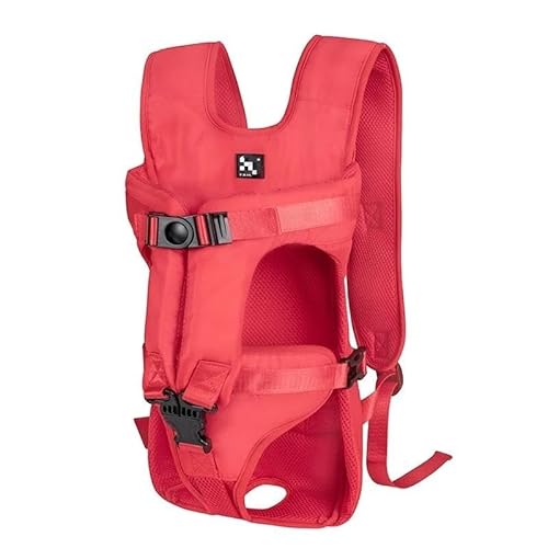 Katzentragetasche, Haustier-Hundetrage, Haustier-Reisetrage, Katzen-Reisetrage, leicht, atmungsaktiv, for mittelgroße Katzen, kleine Katzen, Hunde, Katzen-Hunde-Rucksack, Haustier-Tragetasche(Red,S) von AD-BCrbgen
