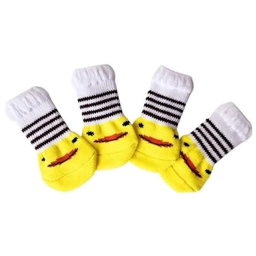 Süße Haustier-Hundesocken mit Aufdruck, rutschfeste Katzen-Welpenschuhe, Pfotenschutzprodukte for kleine Rassen, Spitz-York-Hunde (Color : D, Size : 30X75MM) von AD-BCrbgen