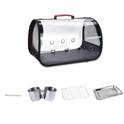 Transparenter Papageien-Reisekäfig, atmungsaktive Haustier-Vogeltasche, kleine, leichte Vogelkäfigtasche, kleine Haustier-Ausflugstasche, Vogel-Reiserucksack, Käfig, Mehrzweck-Haustiertasche for Papag Transparenter Papageien-Reisekäfig, atmungsaktive Haustier-Vogeltasche, kleine, leichte Vogelkäfigtasche, kleine Haustier-Ausflugstasche, Vogel-Reiserucksack, Käfig, Mehrzweck-Haustiertasche for Papag von AD-BCrbgen