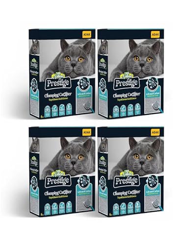 Prestige Katzenstreu mit Active Carbon Formel 6 Liter (4 x 6 Liter) von ADAK