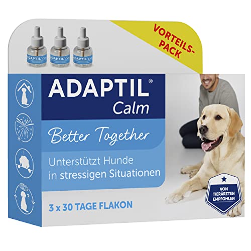 ADAPTIL Calm Vorteilspack für Hunde | 3X Nachfüllflakon | Pheromone zur Förderung des Wohlbefindens | kontinuierliche Entspannung für Ihren Hund | 3X 48ml von ADAPTIL