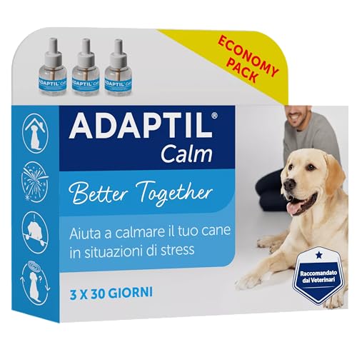 ADAPTIL Calm Sparset, 3 Nachfüllpackungen, 90 Tage, Stressabbau für Hunde von ADAPTIL