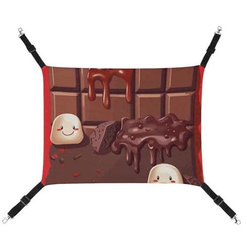 ADASGHBY Haustier-Hängematte, wendbar, Katzen-Hängematte, weich, Cartoon-Schokolade, Schlafhängematte für Welpen, Hunde, Schweinchen, Kaninchen, Hamster ADASGHBY Haustier-Hängematte, wendbar, Katzen-Hängematte, weich, Cartoon-Schokolade, Schlafhängematte für Welpen, Hunde, Schweinchen, Kaninchen, Hamster von ADASGHBY