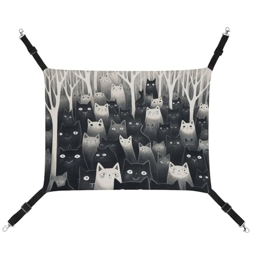 ADASGHBY Haustier-Hängematte, wendbar, für Katzen, weich, schwarz, für Welpen, Hunde, Schweinchen, Kaninchen, Hamster ADASGHBY Haustier-Hängematte, wendbar, für Katzen, weich, schwarz, für Welpen, Hunde, Schweinchen, Kaninchen, Hamster von ADASGHBY