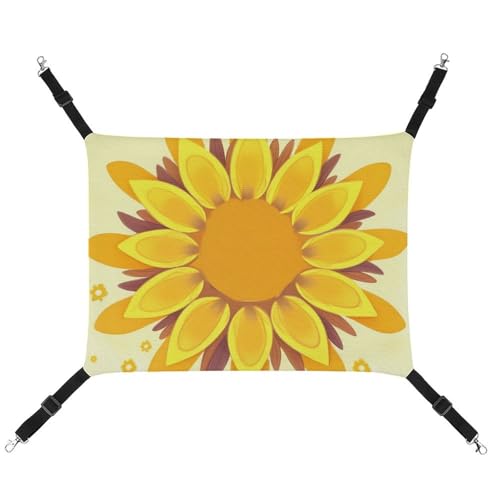 ADASGHBY Haustier-Hängematte, wendbar, für Katzen, weiche Sonnenblume, Schönheitsschlafhängematte für Welpen, Hunde, Schweinchen, Kaninchen, Hamster ADASGHBY Haustier-Hängematte, wendbar, für Katzen, weiche Sonnenblume, Schönheitsschlafhängematte für Welpen, Hunde, Schweinchen, Kaninchen, Hamster von ADASGHBY