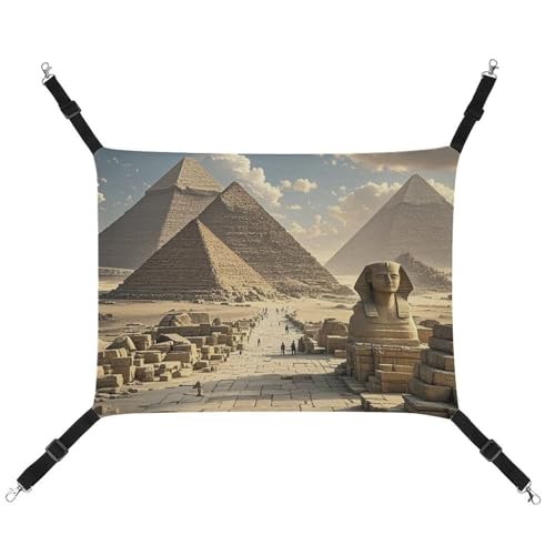 ADASGHBY Haustier-Hängematte, wendbar, für Katzen, weiche ägyptische Pyramiden, Schlafhängematte für Welpen, Hunde, Schweinchen, Kaninchen, Hamster von ADASGHBY