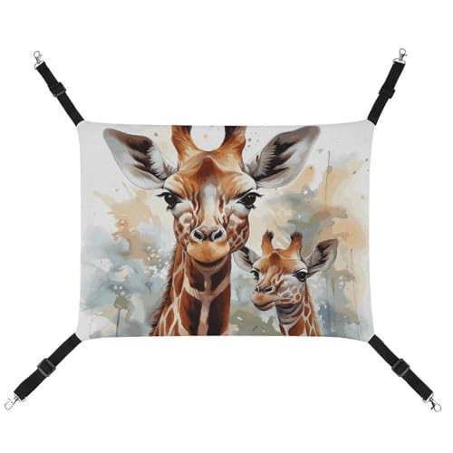 ADASGHBY Haustier-Hängematte, wendbar, weich, Aquarell, Hirsch, Giraffe, Schlafhängematte für Welpen, Hunde, Schweinchen, Kaninchen, Hamster ADASGHBY Haustier-Hängematte, wendbar, weich, Aquarell, Hirsch, Giraffe, Schlafhängematte für Welpen, Hunde, Schweinchen, Kaninchen, Hamster von ADASGHBY