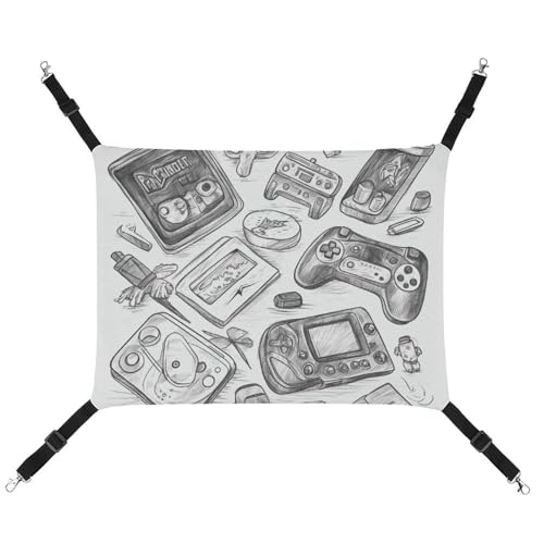 ADASGHBY Haustier-Hängematte, wendbar, weich, einfarbig, Skizzen-Stil, Gaming-Hängematte für Welpen, Hunde, Schweinchen, Kaninchen, Hamster ADASGHBY Haustier-Hängematte, wendbar, weich, einfarbig, Skizzen-Stil, Gaming-Hängematte für Welpen, Hunde, Schweinchen, Kaninchen, Hamster von ADASGHBY