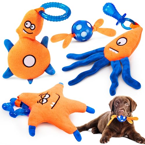 ADDPETS 4 Stück Frozen Puppy Toys to Keep Them Busy to Relief Tething Pain, Chew Toys for Puppy 0-6 Months Relieve Tething Itch, Puppy Beißringe to Release Excess Energy ADDPETS 4 Stück Frozen Puppy Toys to Keep Them Busy to Relief Tething Pain, Chew Toys for Puppy 0-6 Months Relieve Tething Itch, Puppy Beißringe to Release Excess Energy von ADDPETS