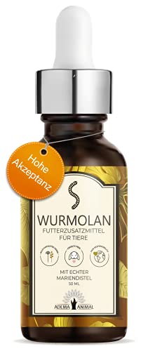 NEU: Adema Animal® - Wurmolan Liquid für Hunde, Katzen und Nager – Wurmkur für Haustiere, vor während und nach Befall – natürliches Mittel – Entwurmungsmittel für Tiere - 50 ml NEU: Adema Animal® - Wurmolan Liquid für Hunde, Katzen und Nager – Wurmkur für Haustiere, vor während und nach Befall – natürliches Mittel – Entwurmungsmittel für Tiere - 50 ml von Adema Animal