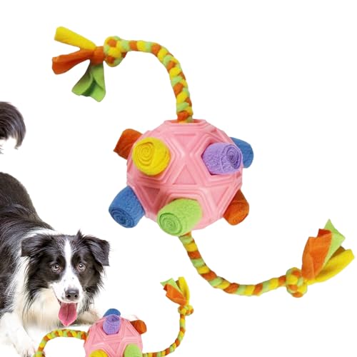 ADERN Bunte Hundebälle, Schnüffelball-Hundespielzeug | Schnüffelball-Spielzeug, Exquisite Hundefutter-Schnüffelbälle - Wiederverwendbarer Hunde-Schnüffel-Puzzle-Spielzeugball, waschbarer von ADERN