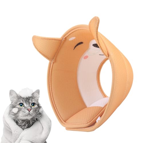 ADERN Katzen-Erholungshalsband | Verstellbarer Katzen-Halskegel mit süßem Tiermuster | Katzendonut für Kätzchen, Katzen und Hunde, um Beißen zu verhindern und das Wundlecken zu verhindern von ADERN