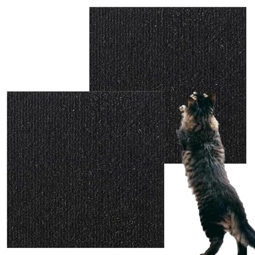 ADERN Kratzunterlage für Katzen, Kratzteppich für Katzen - Nano-Klebstoff, 2 Stück, zuschneidbarer Kratzteppich für Katzen,Kratzfester Möbelschutz, Katzenteppich-Ersatz für Hauskatzen und Kätzchen von ADERN