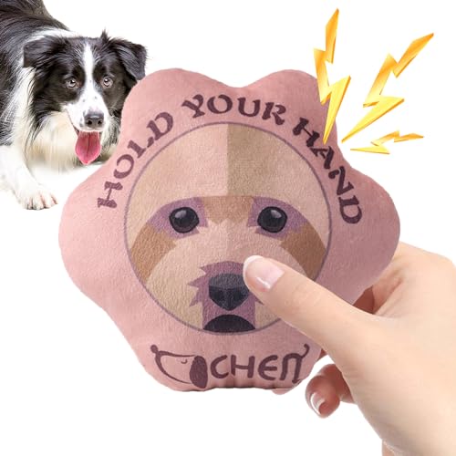 ADERN Quietschspielzeug für Hunde,Welpenspielzeug in Hundepfotenform für den Innenbereich - Bissfestes, langlebiges, schönes Kau-Quietschspielzeug für die Interaktion mit Haustieren von ADERN
