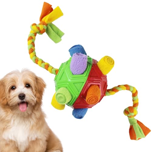 ADERN Schnüffelball-Hundespielzeug, Hundefütterungs-Puzzleball,Tragbarer, exquisiter Hundefutter-Schnüffelball mit Neuer Struktur | Wiederverwendbarer Hunde-Schnüffel-Puzzle-Spielzeugball, waschbarer von ADERN
